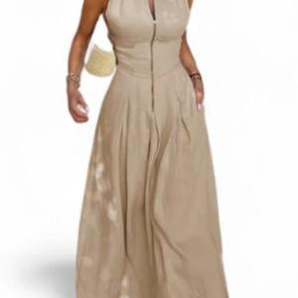 UOOZEE Minimalist Casual Elegant Stylish Sleeveless Loose Fit Long Maxi Dress